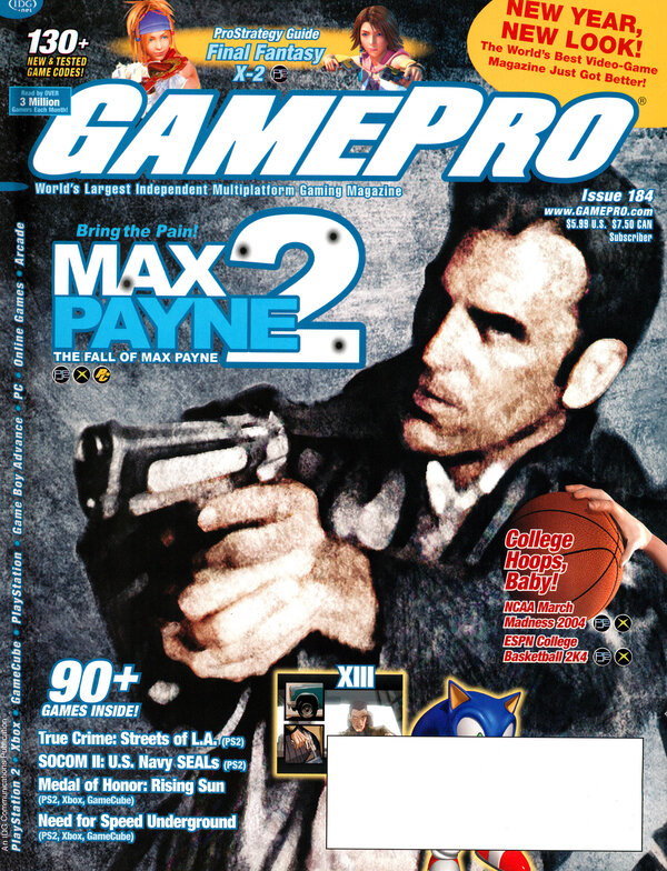 GamePro Issue 184 (January 2004) cover